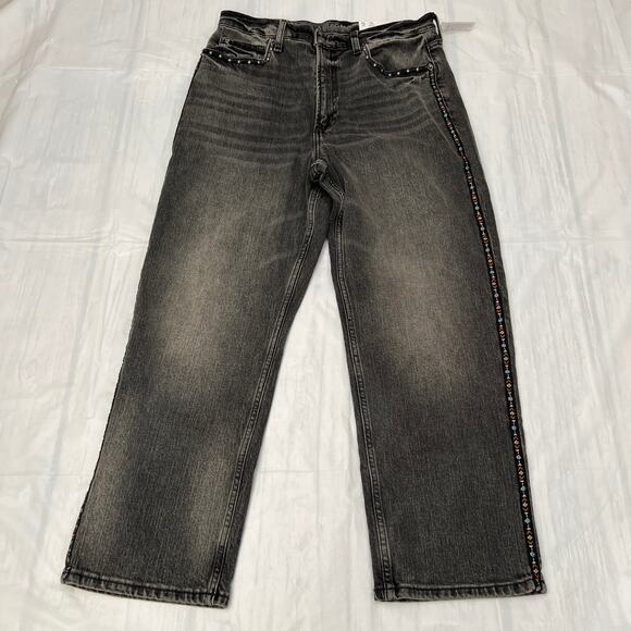 Arizona Highest Rise Vintage Straight Black Jeans Size 13 - Picture 1 of 11